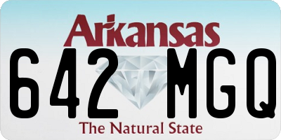 AR license plate 642MGQ