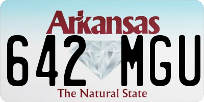 AR license plate 642MGU