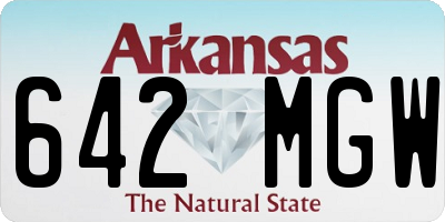 AR license plate 642MGW