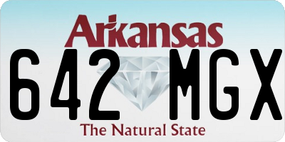 AR license plate 642MGX