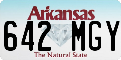 AR license plate 642MGY
