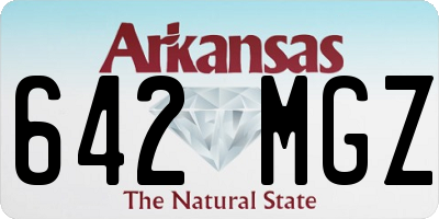 AR license plate 642MGZ