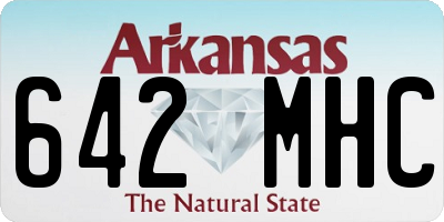 AR license plate 642MHC