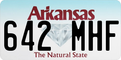 AR license plate 642MHF