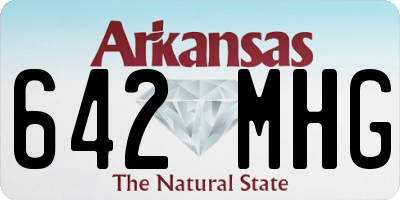 AR license plate 642MHG