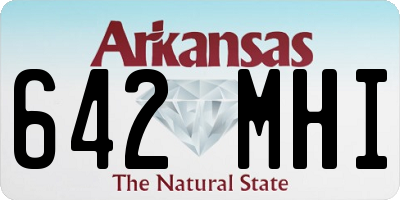 AR license plate 642MHI