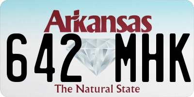 AR license plate 642MHK