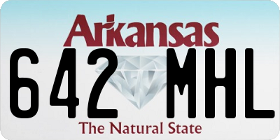 AR license plate 642MHL