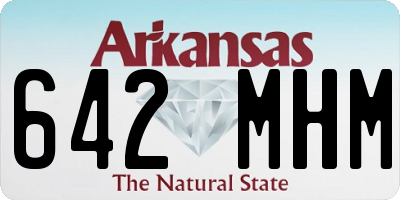 AR license plate 642MHM