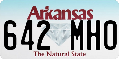 AR license plate 642MHO