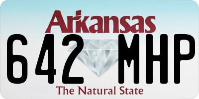 AR license plate 642MHP