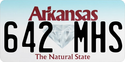 AR license plate 642MHS