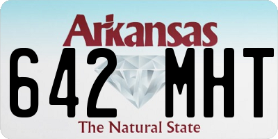 AR license plate 642MHT