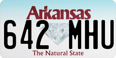 AR license plate 642MHU