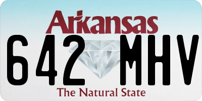 AR license plate 642MHV