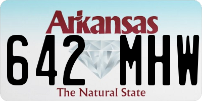 AR license plate 642MHW