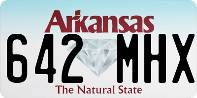 AR license plate 642MHX