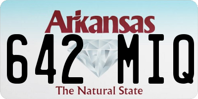 AR license plate 642MIQ