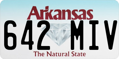 AR license plate 642MIV