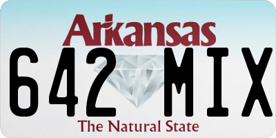 AR license plate 642MIX