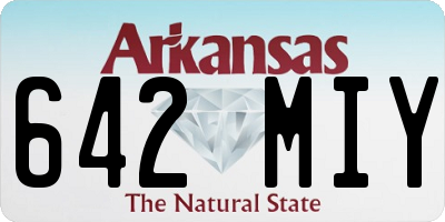 AR license plate 642MIY