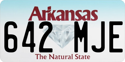 AR license plate 642MJE