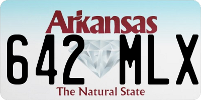 AR license plate 642MLX