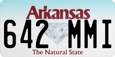 AR license plate 642MMI