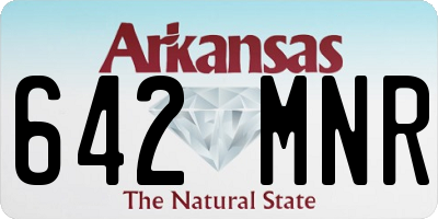 AR license plate 642MNR