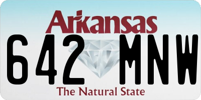 AR license plate 642MNW