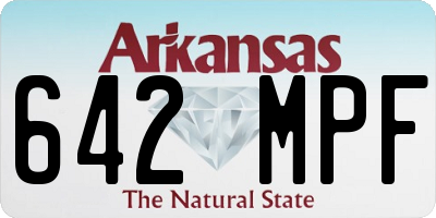 AR license plate 642MPF