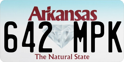 AR license plate 642MPK