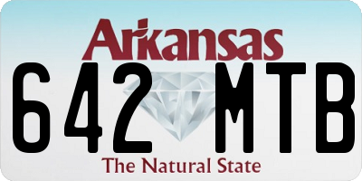 AR license plate 642MTB