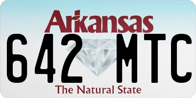 AR license plate 642MTC