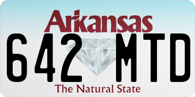 AR license plate 642MTD