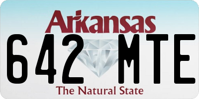 AR license plate 642MTE