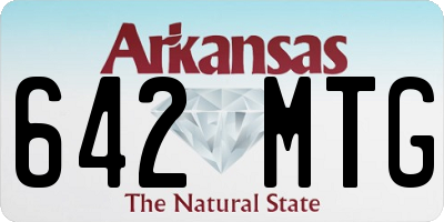 AR license plate 642MTG