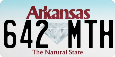 AR license plate 642MTH