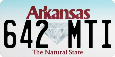 AR license plate 642MTI
