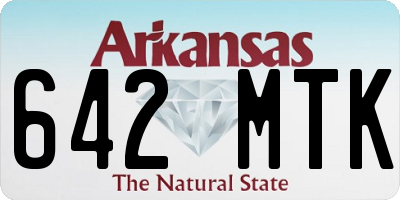 AR license plate 642MTK