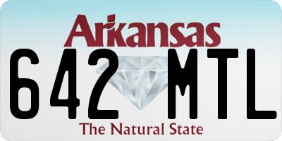 AR license plate 642MTL