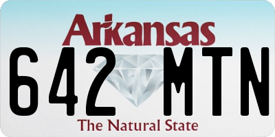AR license plate 642MTN