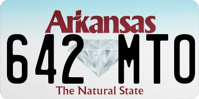 AR license plate 642MTO