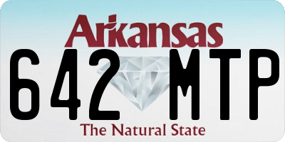 AR license plate 642MTP