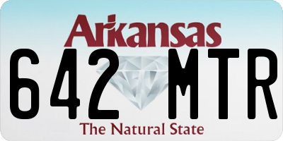 AR license plate 642MTR