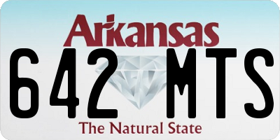 AR license plate 642MTS