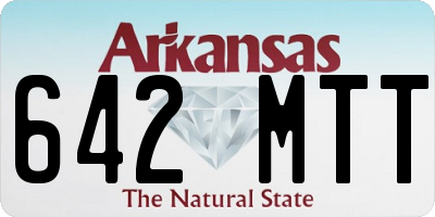 AR license plate 642MTT