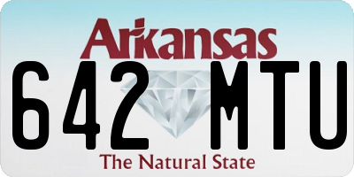 AR license plate 642MTU