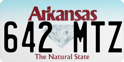 AR license plate 642MTZ