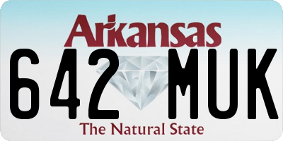 AR license plate 642MUK